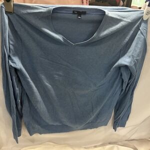 GAP Forever Cozy V-Neck Cardigan Soft Cornflower Blue Size‎ M Button Up Knit68